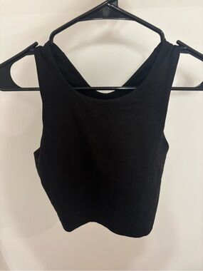 Kyodan Black Sleeveless Cropped Tank